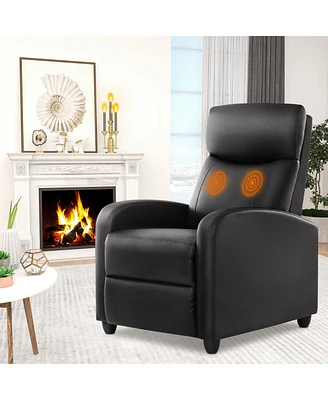 Simplie Fun Massage Recliner Chair with Lumbar Support