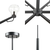 Devon 6-Light Chandelier With Bowl Shaped Glass Shades