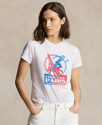 Polo Ralph Lauren Women's Team Usa Graphic Jersey Tee