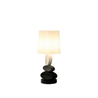 Streamdale Furniture 19" In Coastal Como Modern Stacked Tablets Metal Table Lamp