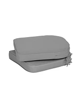 Aoodor Outdoor Chair Cushion W21''xD21''Soft and Fade-resistant Polyester, Invisible Zipper for Easy Cleaning, Two Sets of Ties High Adaptability