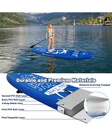 Costway Inflatable Stand Up Paddle Board Surfboard