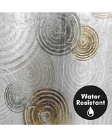 71x74 Abstract Shower Curtain - Spinning by Pi Creative Art