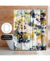 71x74 Abstract Shower Curtain - Sloane by Charlotte Winter