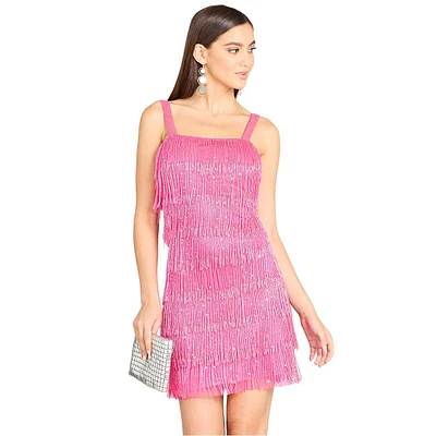 Lara Women's Beaded Fringe Cocktail Dress