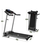 Streamdale Furniture Folding Treadmill For Small Apartment, Electric Motorized Running Machine For Gym Home, Fitness