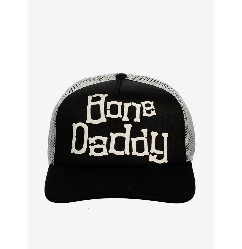 Nightmare Before Christmas Men's Bone Daddy Black Adult Trucker Hat