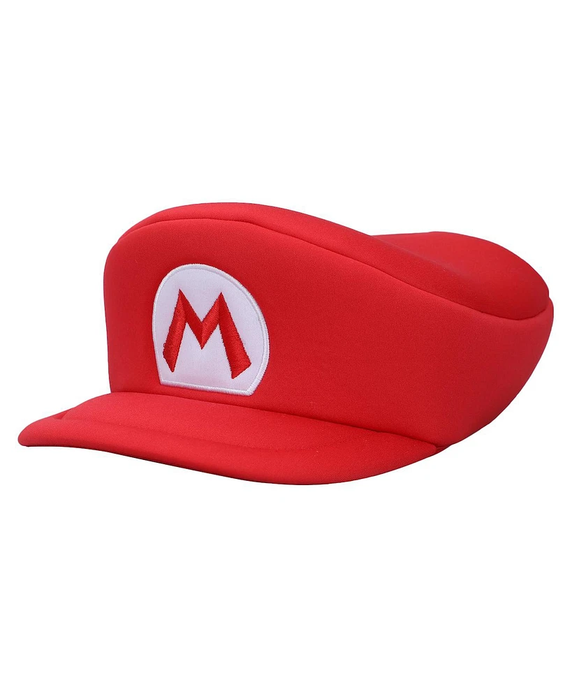 Super Mario Men's Bros Embroidered Mario M Patch Red Beret Cap