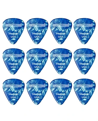 5 Core Guitar Picks 12 Piece 0.71mm Celluloid Medium Gauge Pick for Acoustic Electric Bass Guitar Natural Feel Warm Tone Puas Para Guitarra