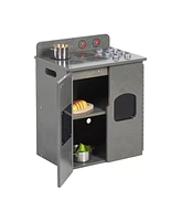 ECR4Kids Girls Play Kitchen Stove, Grey Wash