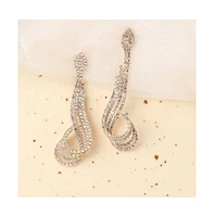 Sohi Women's Bling Drop Earrings