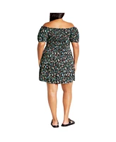 City Chic Women's Martine Print Dress