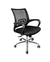 Simplie Fun Ergonomic Mesh Office Chair with Wheels and Adjustable Height, Black