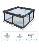 Simplie Fun Baby Playard Cloth Playpen for Indoor/Outdoor Use