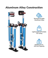 Yescom 50" - 64" Aluminum Drywall Stilts Adjustable Lifts Tool Sheetrock Painting Taping Home Projects Silver YES0487
