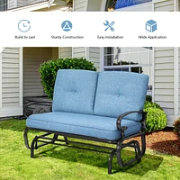 Sugift Outdoor Swing Glider Chair with Comfortable Cushions