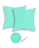 12x12 Ft 95% Uv Block Square Sun Shade Sail Outdoor Patio Pool Cover Net 2Pack