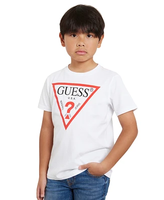 Guess Big Boys Soft Jersey Short Sleeve Classic Logo T-shirt