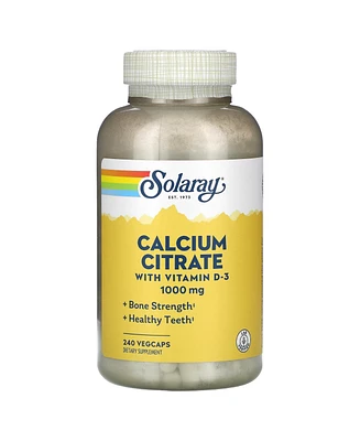 Solaray Calcium Citrate with Vitamin D-3 1 000 mg