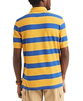 Nautica Men's Classic Short Sleeve Striped Deck Polo Shirt