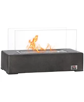 Simplie Fun 13" Concrete Tabletop Fireplace