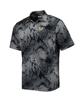 Tommy Bahama Men's Vanderbilt Commodores Coast Luminescent Fronds IslandZone Button-Up Camp Shirt