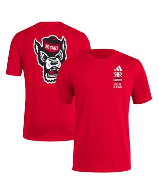 Adidas Men's Nc State Wolfpack Reverse Retro Baseball 2 Hit T-Shirt