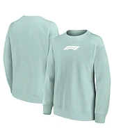 Fanatics Women's Green Formula 1 Merchandise Mono Crest Fleece Pullover Sweatshirt