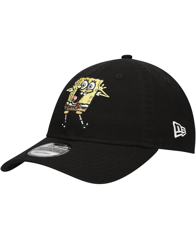 New Era Men's Black SpongeBob SquarePants 9TWENTY Adjustable Hat