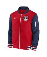 Nike Men's Cleveland Guardians 2024 City Connect Authentic Collection Game Time Full-Zip Bomber Jacket