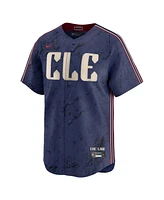 Nike Men's Shane Bieber Navy Cleveland Guardians 2024 City Connect Limited Jersey