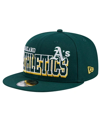 New Era Men's Green Oakland Athletics Game Day Bold 9FIFTY Snapback Hat