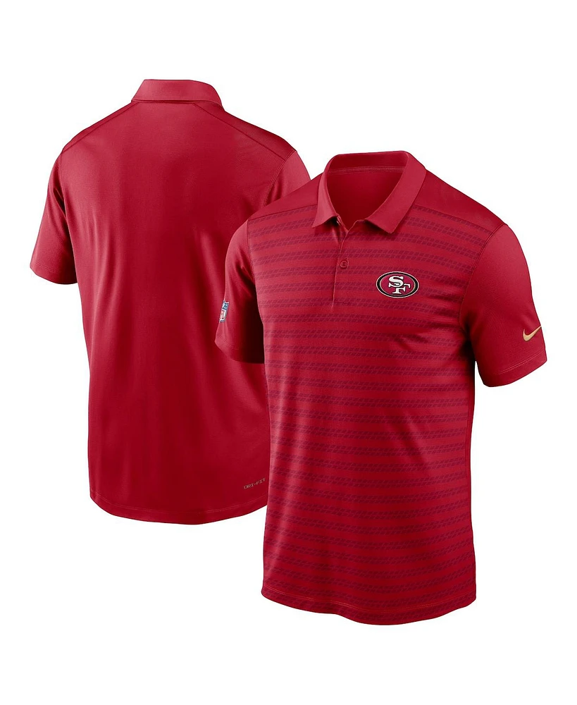 Nike Men's Scarlet San Francisco 49ers 2024 Sideline Victory Performance Polo