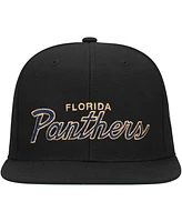 Mitchell Ness Men's Florida Panthers Core Team Script 2.0 Snapback Hat