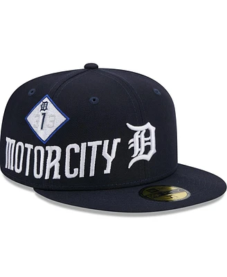 New Era Men's Navy Detroit Tigers 2024 City Connect Icon 59FIFTY Fitted Hat