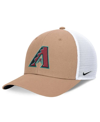 Nike Men's Arizona Diamondbacks Khaki Trucker Adjustable Hat