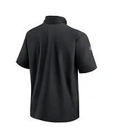 Nike Men's Detroit Lions 2024 Sideline Coach Short Sleeve Half-Zip Hoodie Jacket