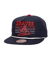 Mitchell Ness Men's Atlanta Braves Radiant Lines Deadstock Snapback Hat