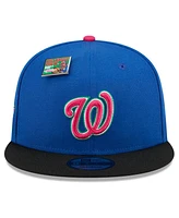 New Era Men's Royal/Black Washington Nationals Watermelon Big League Chew Flavor Pack 9FIFTY Snapback Hat