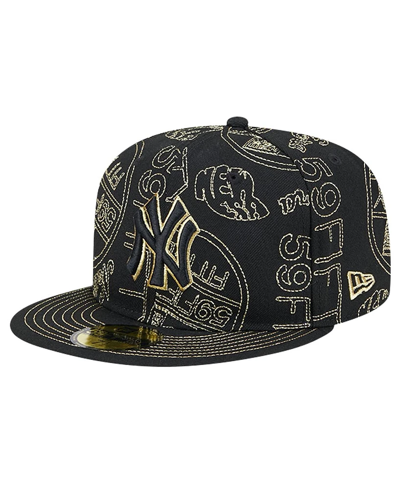 New Era Men's York Yankees 59FIFTY Day Allover Fitted Hat