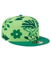 New Era Men's Light Green Philadelphia Eagles Leafy 9FIFTY Snapback Hat