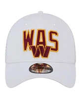 New Era Men's White Washington Commanders Breakers 39THIRTY Flex Hat