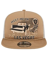 New Era Men's Tan Las Vegas Raiders Meet Me 9FIFTY Snapback Hat