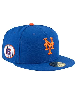 New Era Men's Dwight Gooden Royal York Mets Jersey Retirement 59FIFTY Fitted Hat