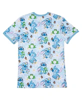 Loungefly Men's and Women's Light Lilo Stitch Springtime Daisy Allover Print T-Shirt