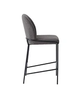 Amber & Emily Boucle Counter Height Bar Stool