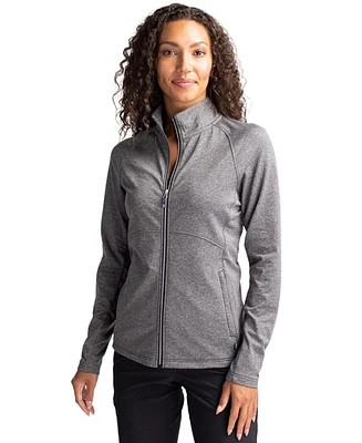 CutterBuck Women's Cutter Buck Adapt Eco Knit Heather Recycled Full Zip Jacket