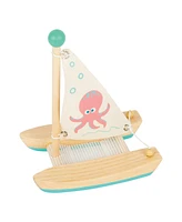 Small Foot Octopus Catamaran Wooden Water Toy