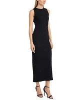 Donna Morgan Women's Textured Open-Back Sleeveless Dress