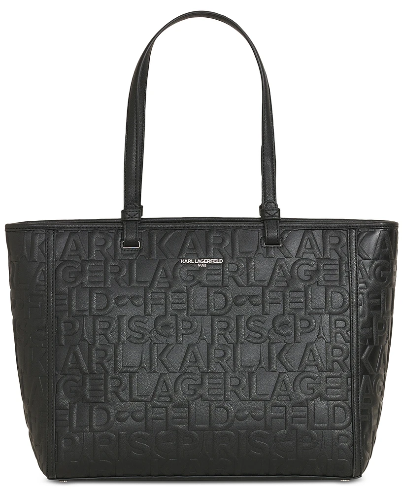 Karl Lagerfeld Paris Maybelle Logo Tote Bag